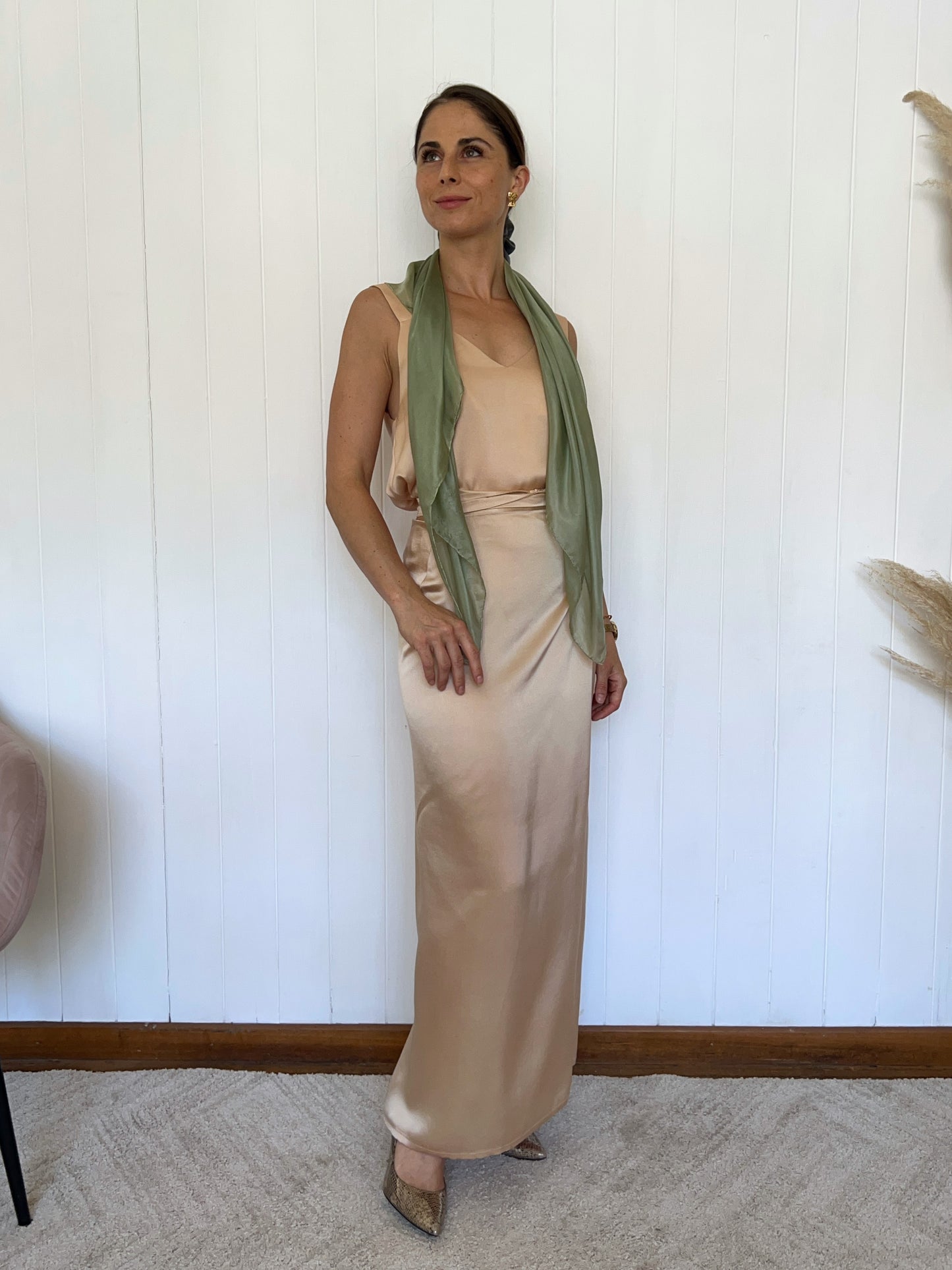 FALDA MAXI CRUZADA DE SEDA