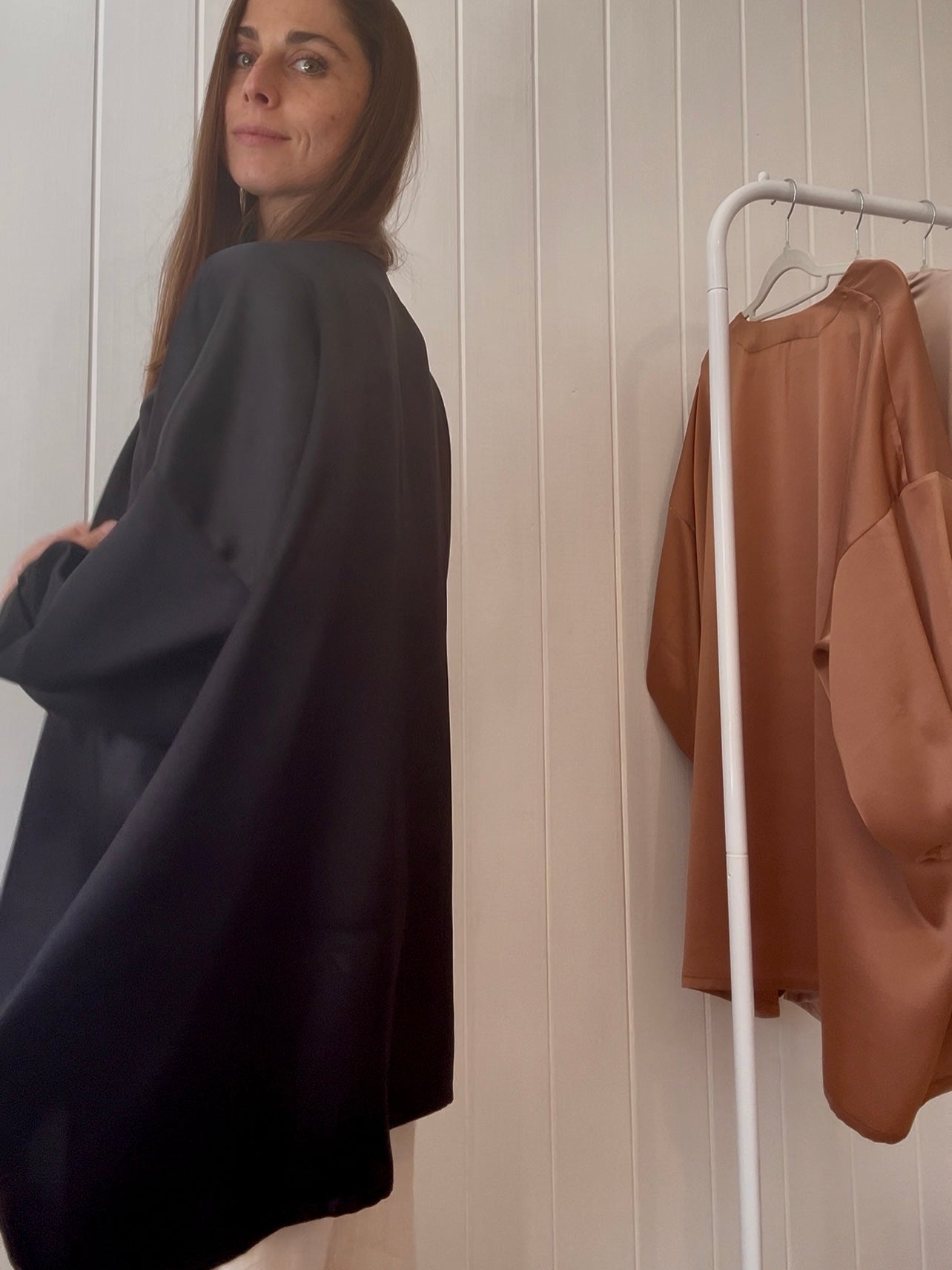 KIMONO DE SEDA NEGRO