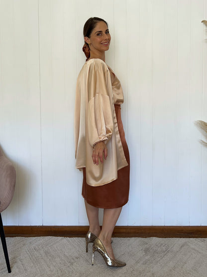 KIMONO DE SEDA NUDE