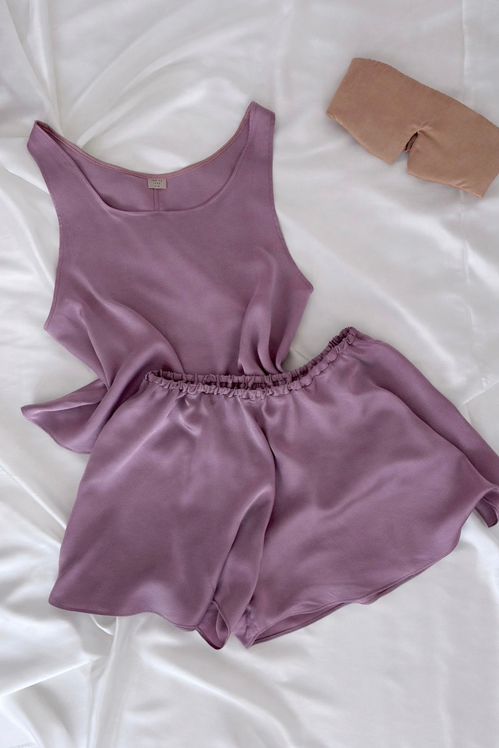 Pijama Seda - Short y Polera MALVA