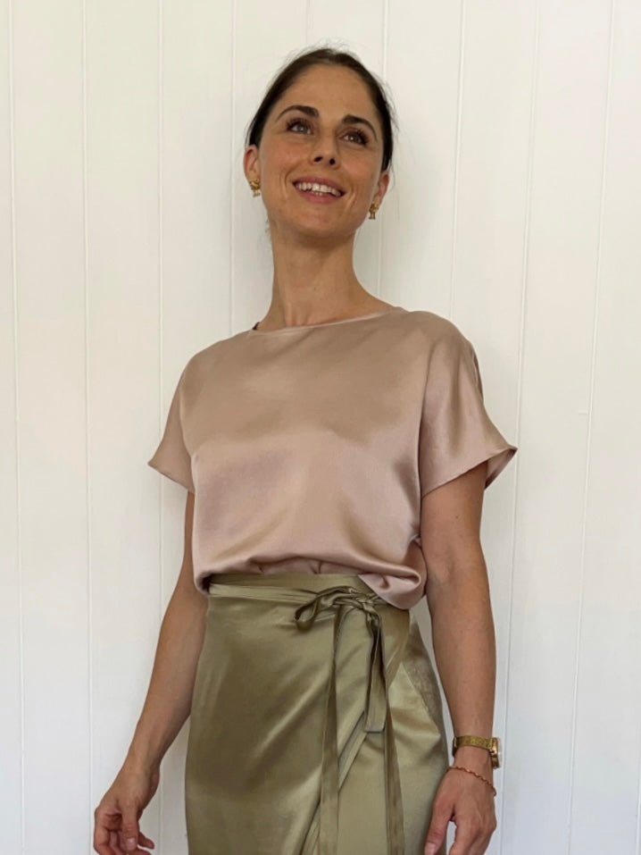 BLUSA DE SEDA NATURAL