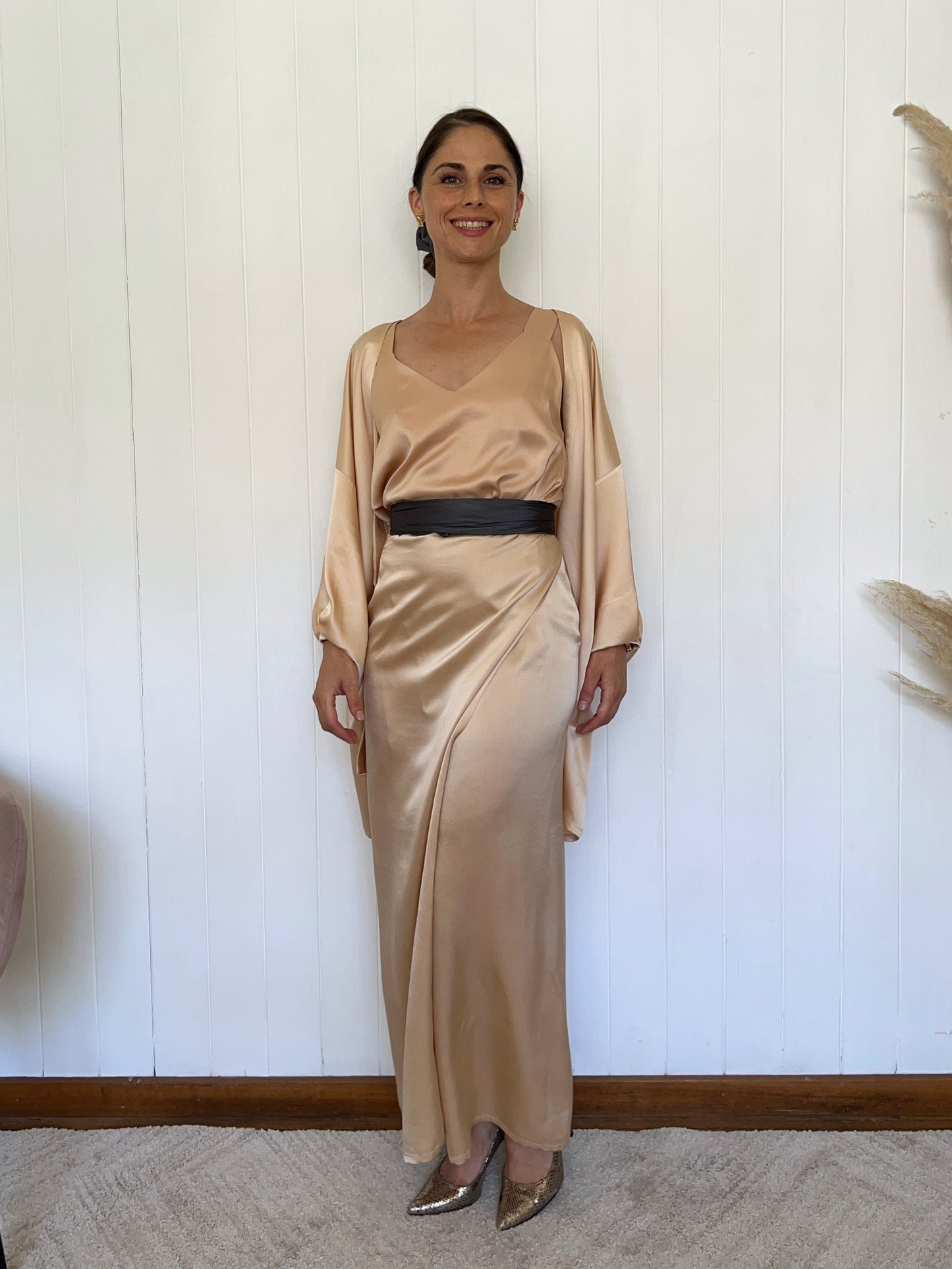 FALDA MAXI CRUZADA DE SEDA