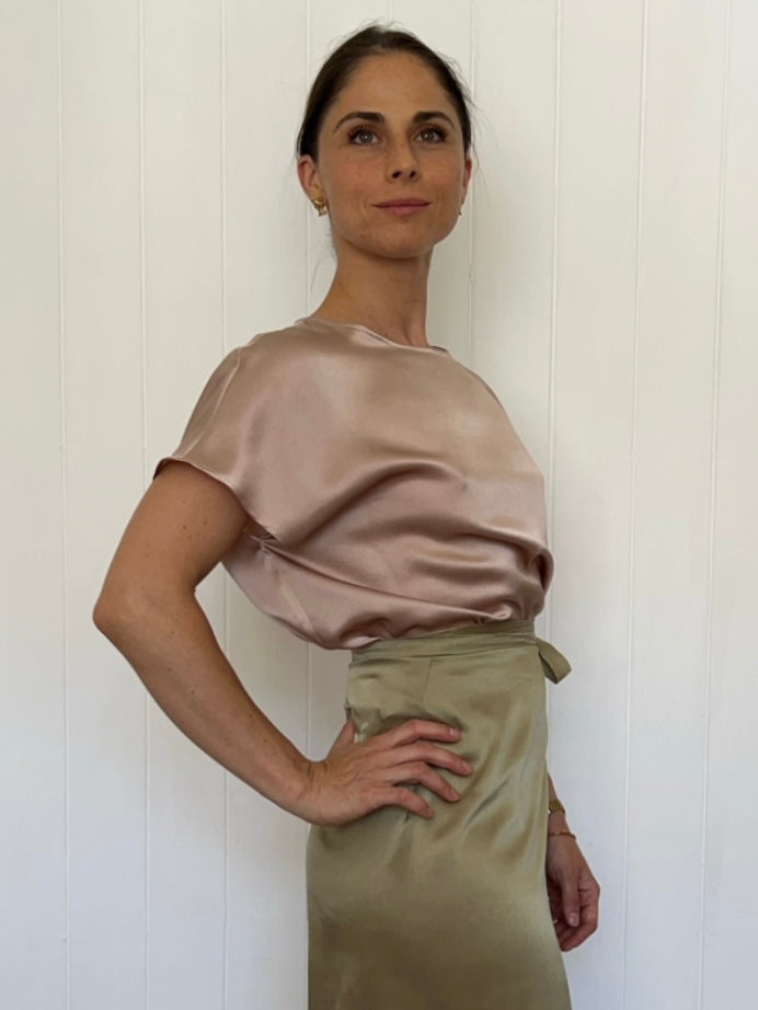 BLUSA DE SEDA NATURAL